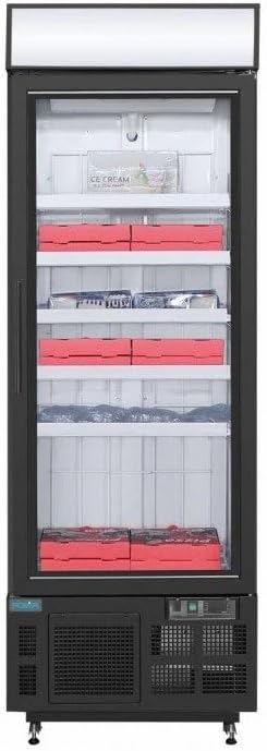 412 Liter Black Freezer with Glass Door by Polar