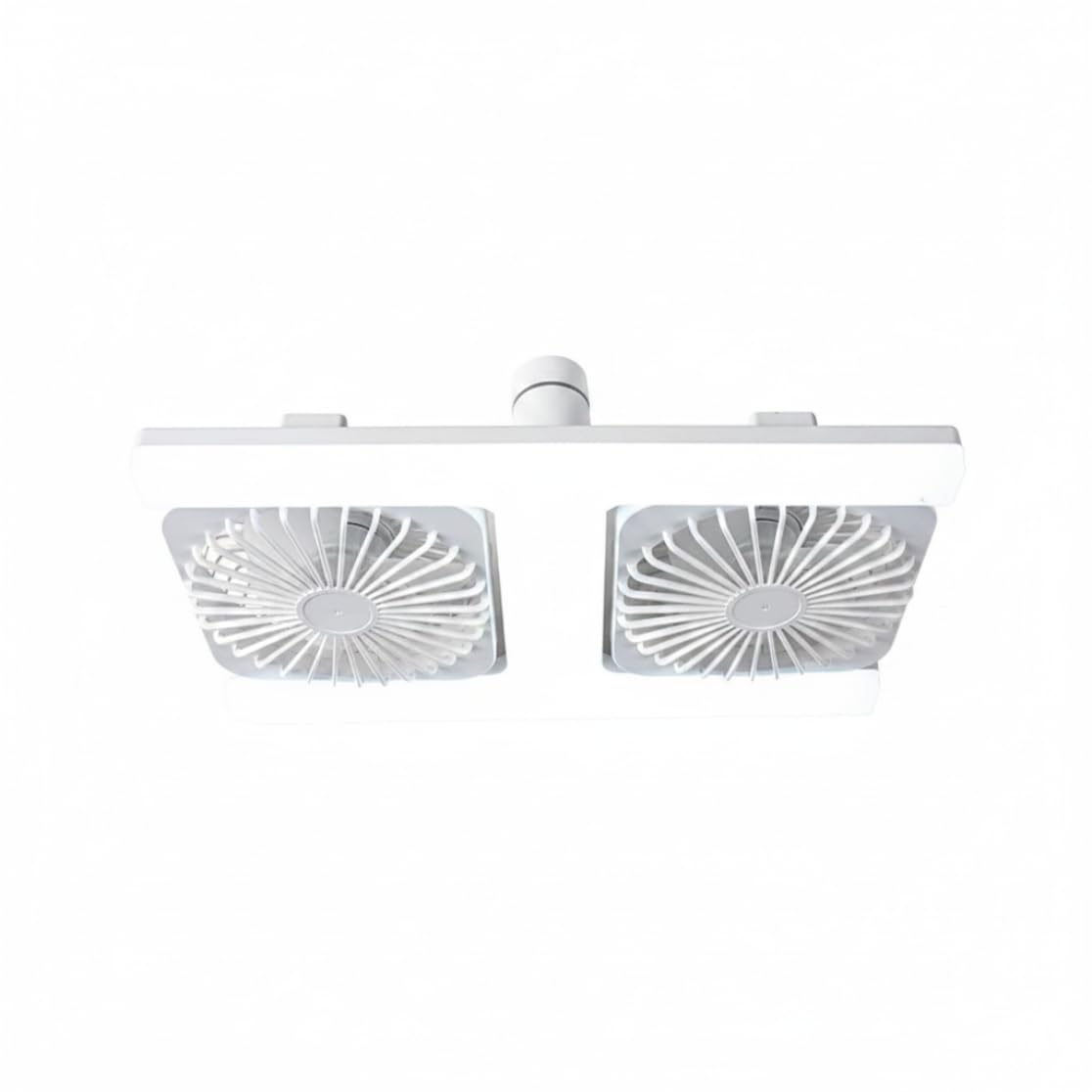 Ventilador de techo potente y silencioso con motor CC y luces LED blancas en caja