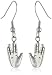 Star Trek Stainless Steel Dangle Earrings