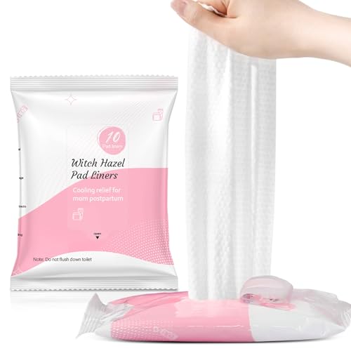 UHdod Perineal Witch Hazel Cooling Pads Liners 2 Packs, Full-Length Witch Hazel Pads Liners for...