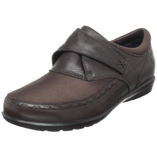 Aetrex Women's Emma Orthopedic Adjustable Slip on Leather Monk Strap Loafer Shoe