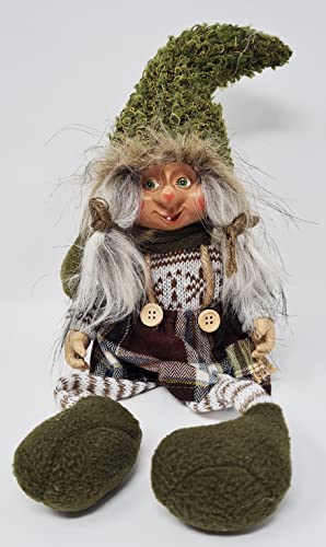 Jürgen Schleiß Konfektion Deko Figur Wichtel Gnom Zwerg grün mit Bart...