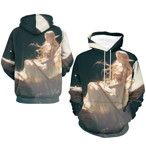 Pullover Fille Elfe Bateau Lunaire en maille douce | Sweat haut de gamme et durable