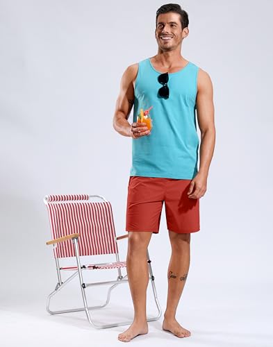 Image of G Gradual Mens Swim Trunks with Compression Liner 7 inch /9'' Quick Dry Board Shorts Swimsuit Bathing Suit for Men Zipper Pockets