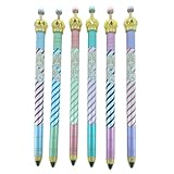 PartyErasers Pack of 6 pieces 0.5mm Lead Crown Mechanical Pencils (assorted colours)