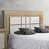 Homey - Cabecero Nórdico Diana de 160 x 120 cm | Práctico y Elegante | Fácil de Montar, Colores Cambria y Blanco (para Cama de 135-140 o 160)