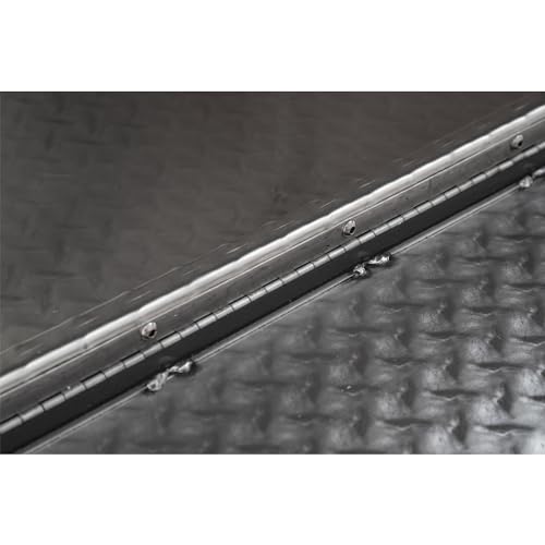 Image of Buyers Products 1705120 Diamond Tread Aluminum Underbody Truck Tool Box, 18 x 24 x 48, Made in USA, .100 in. Thick, Corrosion Resistant, Locking Compression Latch, Secure Storage for Work Trucks