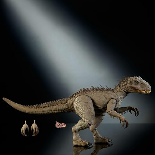 Image of Mattel Jurassic World Hammond Collection Indominus Rex Dinosaur Figure | Deluxe Articulated Large Size Action Figure, Swappable Claws & Tracking Implant