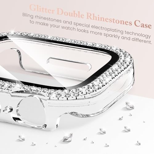 Goton 4-Pack Bling Screen Protector For Apple Watch Series 9 8 7 41Mm Case thumb #2