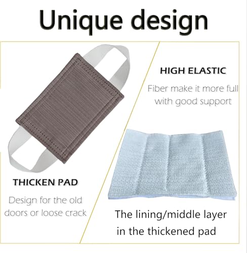 Image of Baby Proof Door Silencer & Cloth Latch Cover, Quiet Close Anti-Slam Pads to Prevent Slamming and Accidental Locking, for Nursery and Toddler Safety (3, Purple, 4.1 * 3.1 inches)