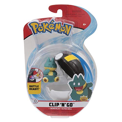 Giochi Preziosi Pokemon - Pokémon Clip'n Go con Personaje Munchlax & Ultra Ball