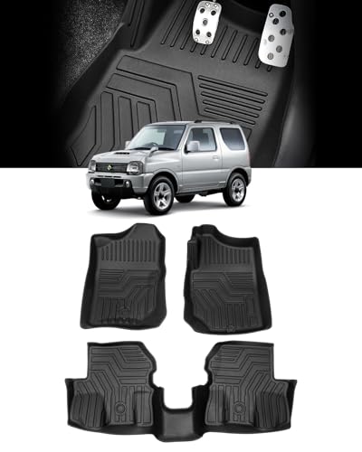Cartist スズキ ジムニー JB23W型 フロアマット AT専用 立体 カーマット セカンドマット 防水 TPE素材 JIMNY JB23 3Dフロアマット 抗菌効果 滑り防止 耐汚れ カスタムパーツ ズレ防止 車種専用設計 取付簡単 アクセサリー