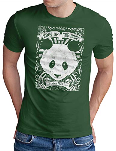 T-shirt Since 1978 Panda OM3 vert avec motif sérigraphié Underground en 4XL