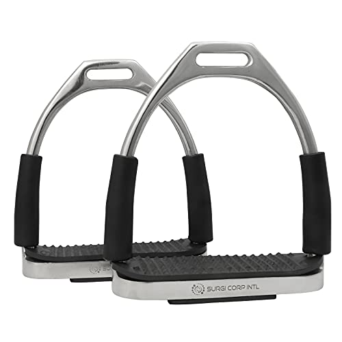 Surgi Corp Intl FLEXI - Estribos de seguridad para montar a caballo, acero inoxidable (12,7 cm) Cover