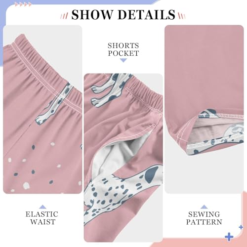 Dalmatian Dog Boys Pants Boys Athletic Pants Long Pant for Boy with Pockets Wide-Leg Size 6-14Y4