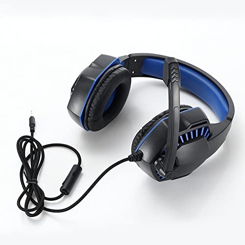 Mengk Sy-Gx20 Wired Headset On Ear Headphones With 3.5Mm Audio Jack & With Mic Volume Control Over Ear Noise Cancelling Gamer Headphones Gaming Earphone For Cellphones Laptop Computer Games Tablet #TOP2