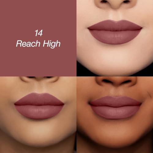 Image of Colors Queen Lippie Creamy Matte Lipstick | Single Swipe Application, Long Lasting & Highly Pigmented | Lightweight Lipstick for Women Infused with Jojoba Oil and Vitamin E (14 - Reach High, 5g)