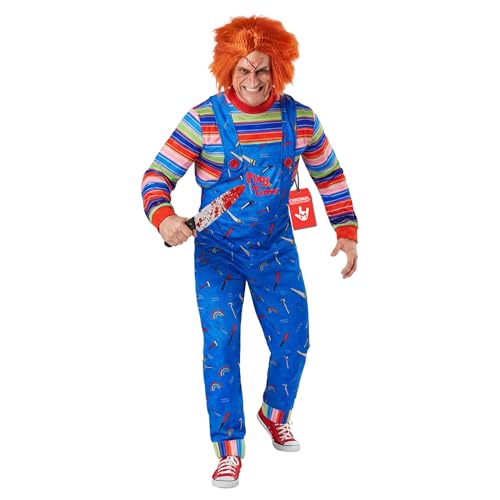 Morph Déguisement Poupée Possédée, Déguisement Film D'horreur Adulte, Costume Halloween Homme Horreur, Deguisement Halloween Adulte XL
