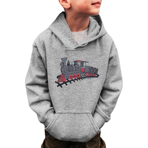Sudaderas Niños Unisex Niño con Capucha Sudadera Cremallera Ropa Deporte Algodón Bolsillo 2-11 Años#a