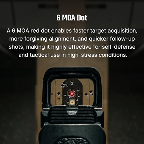 Image of OSIGHT SE Enclosed Micro Red Dot Sight, 2 MOA Dot & 32 MOA Circle or 6 MOA Dot, Red & Green Reticle Options, RMSc /K Footprint Compatible, Compact Reflex Sight for Concealed Carry