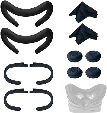 Valve Index Face Gasket 2 Pack - Ice Silk Washable Hygienic VR Cover for Valve Index Headset - High Breathability & Comfort Comes with Velcro