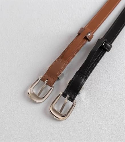 Women Cowskin Business Simple Belts Fashion Vintage Thin Belt For Jeans4