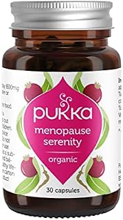 Pukka Herbs Menopause Serenity, Organic Supplement with Sage, Shatavari and Vitamin D, Vegan, 30 Capsules