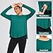 baleaf Women's UPF 50+ Sun Shirts Flowy Swing Tunic Tops Long Sleeve UV Protection Hiking Outdoor Workout S-3XL Plus Size Green L