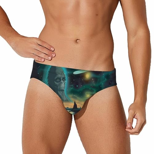 Aliens Men's Swimsuit Bikini Briefs Swim Underwear Stretchy Swimwear