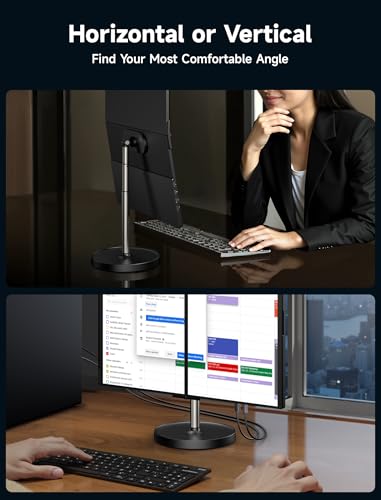 Image of JSAUX Upgrade Magnetic Stand for FlipGo 13.5 inch & 15.6 inch & 16 inch Series Laptop Screen Extender, Dual Portable Monitor