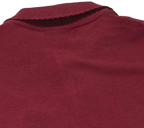 Camisa polo Lacoste Infantil em Minipiquet com Gola Recortada, Lacoste, Meninas, Bordeaux, 12