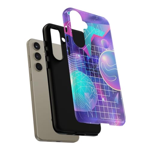 Coque rigide Galaxy S24 Plus antichoc violette géométrique - 4