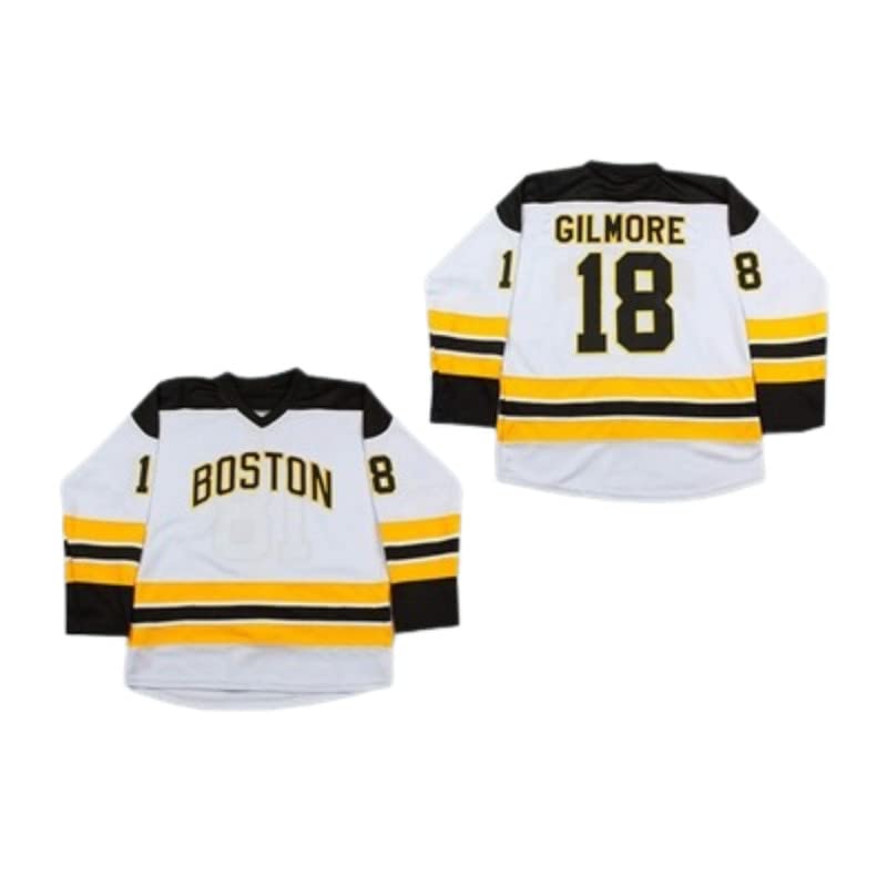Hap Gilmore 18 Boston Alternate White Hockey Jersey Sewn Any Name Number
