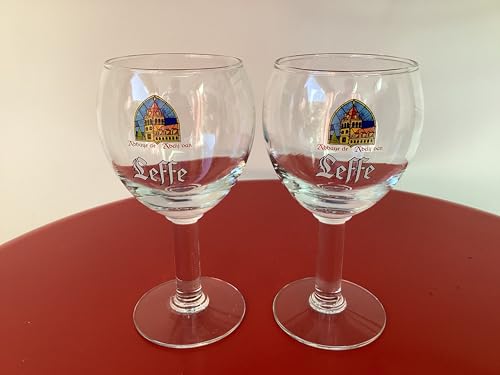 Lot de 2 verres à bière leffe 25cl neuf
