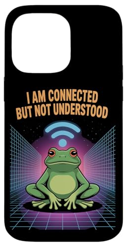 Connected But Not Understood ? Absurd Frog WiFi Vaporwave �X�}�z�P�[�X iPhone 14 Pro Max �p