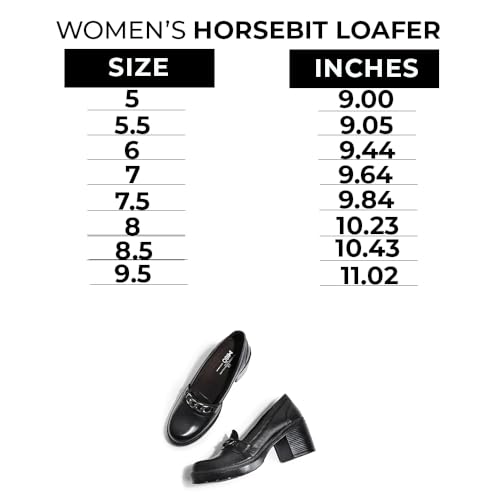 Sapato Feminino Horsebit Loafer Salto Bloco Marilyn Preta (br_footwear_size_system, adult, numeric,