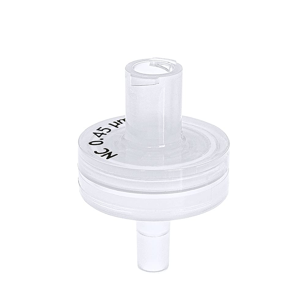GVS Filter Technology, Filtro de jeringa, ABLUO, 13mm, Membrana NC, 0.45µm, alojamiento PP, 100/pc