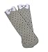 Rambutan Girls Papillon Seamless Bamboo 3d Socks US 13-3 Gray
