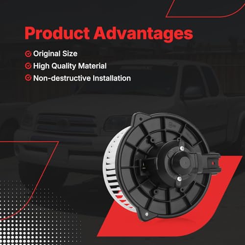 Image of 700060 HVAC Heater Blower Motor Assembly with Fan Cage for 2000 2001 2002 2003 2004 2005 2006 Tundra Pickup Replaces# 615-58482, 871030C010, TO3126113