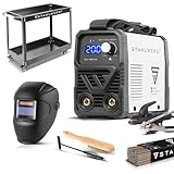 STAHLWERK Elektroden-Schweißgerät ARC 200 MD – Vollausstattung mit Gerätewagen – MMA (E-Hand) & Lift-TIG (DC) bis 200 A, flexibel einsetzbar ohne Gas, kompakt & 3,4 kg leicht, Smartkühlung, Hotstart