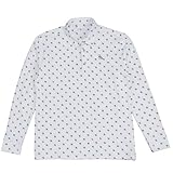 [Arnold Palmer] [アーノルドパーマー] ゴルフウェア ポロシャツ 長袖 メンズ プリントストレッチ長袖ポロ AP220202E12 トビガラWH M