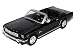 Produktbild Motormax Ford Mustang 1964 1/2 Cabrio Schwarz 1/24 Modell Auto mit individiuellem Wunschkennzeichen