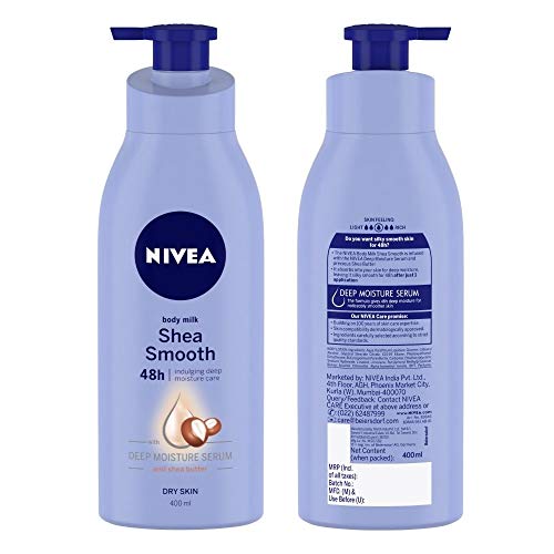 Nivea Body Lotion For Dry Skin, Shea Smooth, With Shea Butter, For Men & Women, 400 ml - Image 7