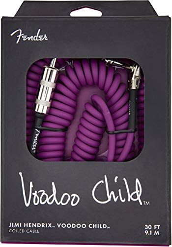 Câble d'instrument Fender Hendrix violet idéal pour scène et studio avec cordon torsadé - 2