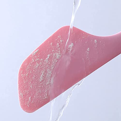 Image of Baskety Silicone Spatula Multipurpose Kitchen Baking Tool for Cake, Cream, Butter & Mixing - Heat-Resistant Silicone Utensil, Light Pink (Pack of 1)