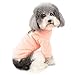 Zunea Small Dog Sweater Coat Winter Warm Classic Knitted Puppy Clothes Jumper Soft Cotton Pet Pullover Knitwear Fall Cold Weather Knitting Apparel Chihuahua Doggie Boy Girl Clothing Pink XXL