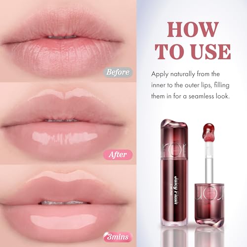 Image of rom&nd JUICY FLASH LIP OIL 08 RASPBERRY SYRUP​