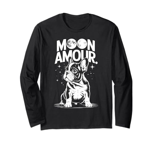 french bulldog moon amour love puppy dog ����T�V���c