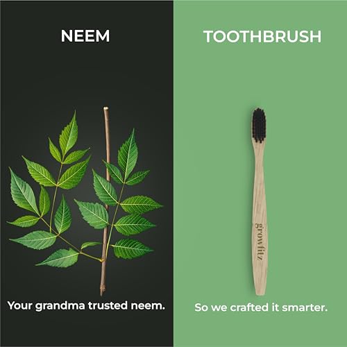 Image of Growfitz Vedodent Herbal Ayurvedic Red Toothpaste 100g, Toothbrush, Tongue Cleaner Combo Set | Teeth Whitening, No Artificial Colors | Goodness Of 21 Ayurvedic Herbs | Fresh Breath (Pack of 1)