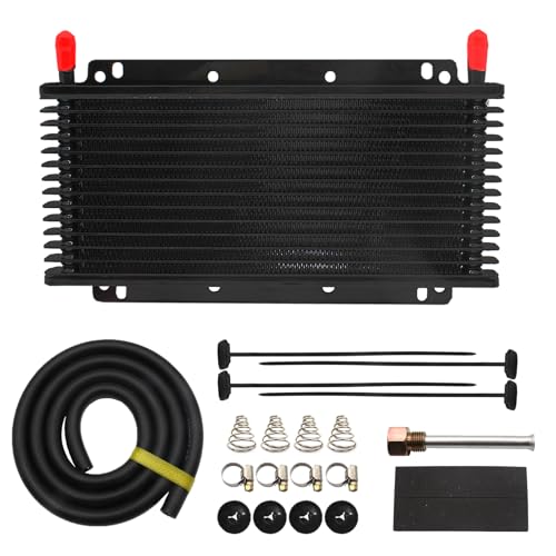 Aluminum transmission cooler kit,Cooling protection, Improving car performance,11 x 5.88 x 0.7 inches